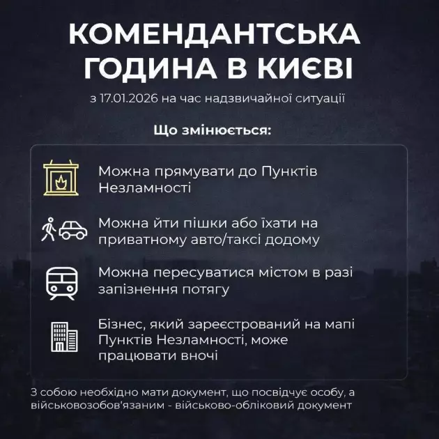 Київ пом’якшує комендантську годину через енергокризу: нові правила - 1
