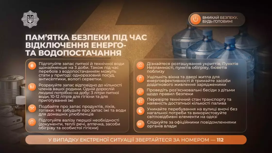 Тривожна валіза 2.0: що має бути вдома, щоб пережити тривалий блекаут з комфортом — поради МВС - 1