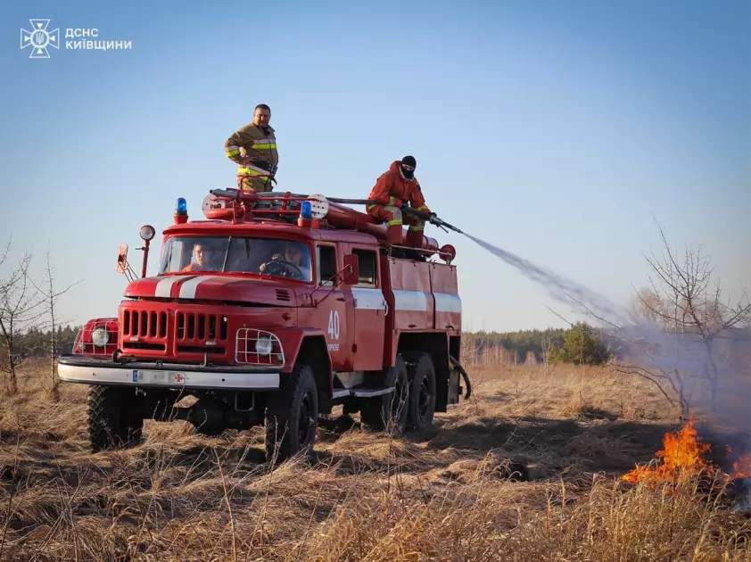 На Київщині за добу загасили 19 пожеж сухостою: вигоріло майже 30 гектарів - 2