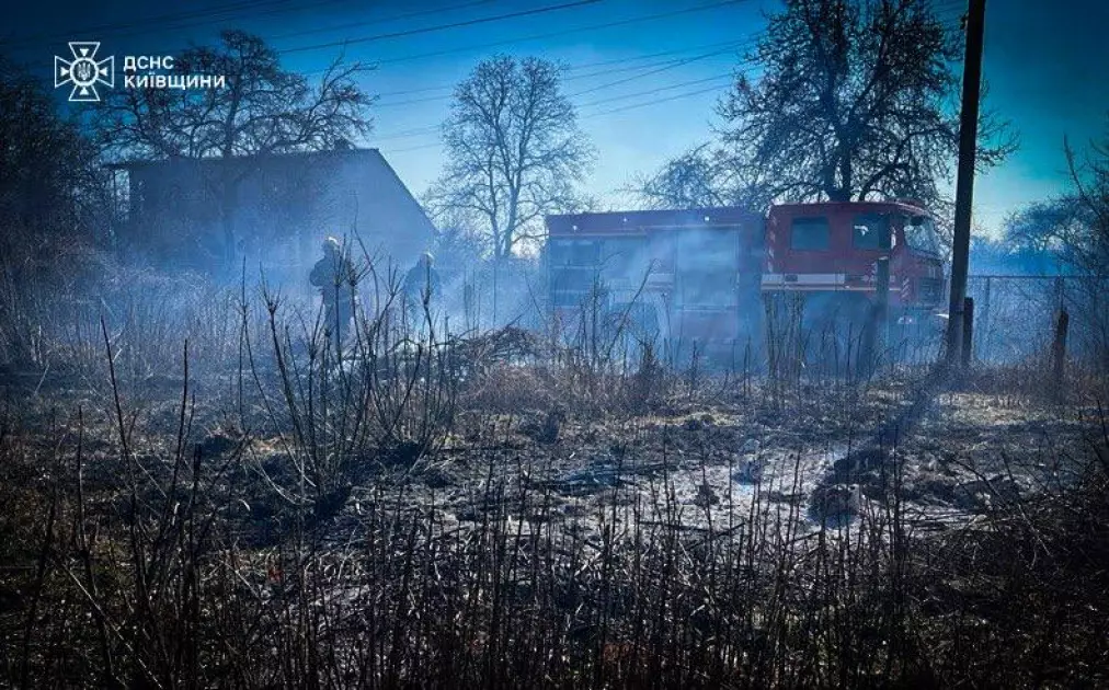 43 пожежі за добу на Київщині та 1 загиблий: понад 10 га землі знищено вогнем - 4