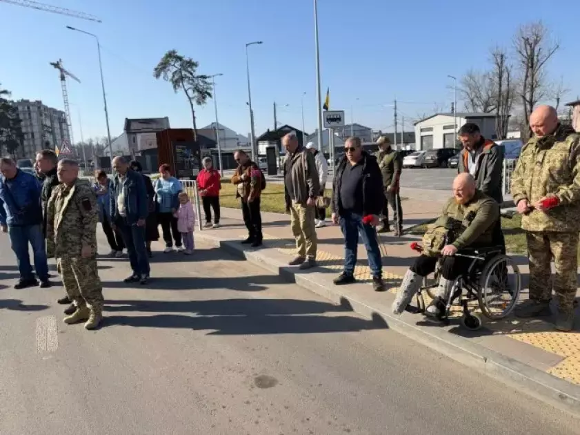 Четверта річниця звільнення Ірпеня: як вшанували Захисників біля «Караван-Гала» - 1