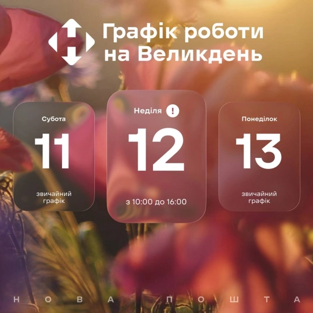 Як працюватиме Нова пошта на Великдень: коли зміниться графік - 1