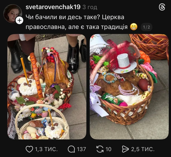 Підручники, пиво та «святий» корм: що кияни клали у великодні кошики 2026 року - 4