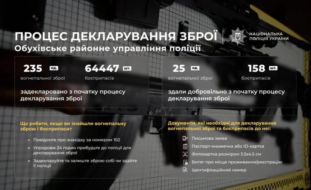 На Київщині понад 200 людей задекларували зброю: скільки одиниць уже легалізували - 1
