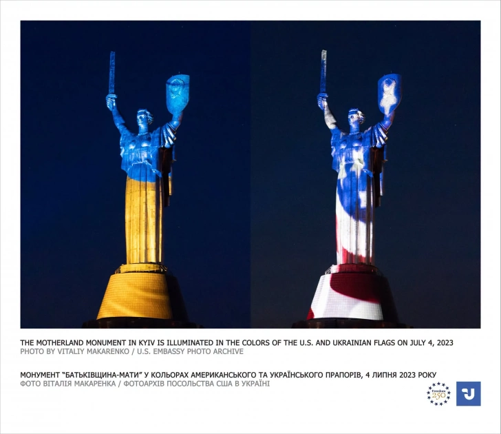 У Києві відкрили фотовиставку «США та Україна: Лінія довіри» біля метро «Театральна» - 1