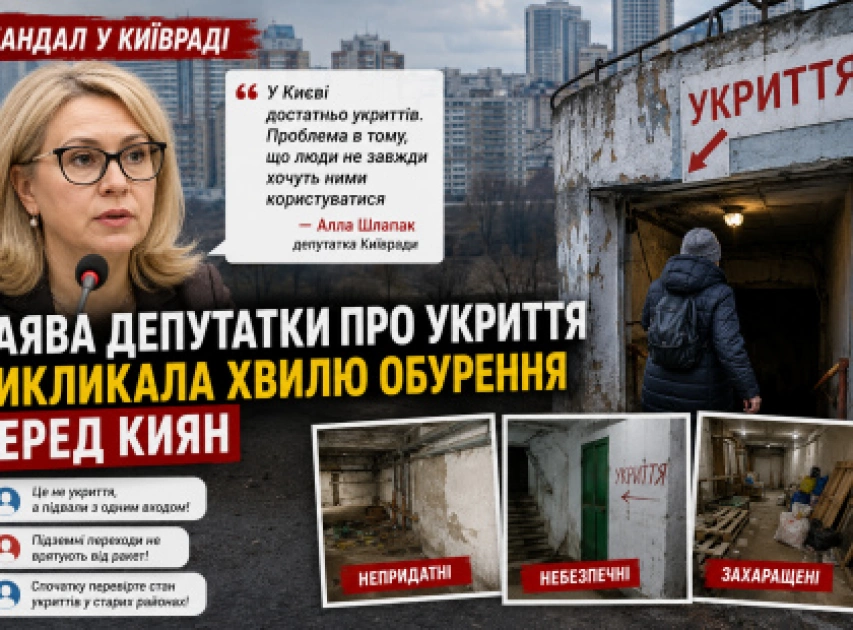 Скандал у Києві: заява депутатки Алли Шлапак про укриття викликала обурення містян - 1